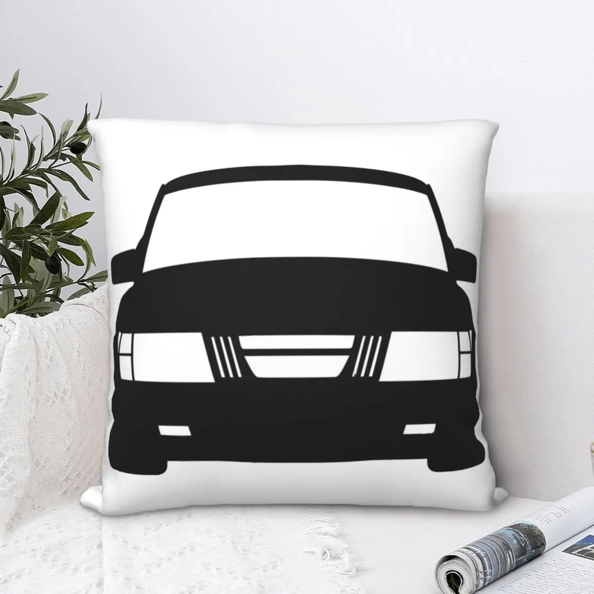 

Saab 900 1979-1983 Square Pillowcase Polyester Pillow Cover Velvet Cushion Decor Comfort Throw Pillow for home Bedroom