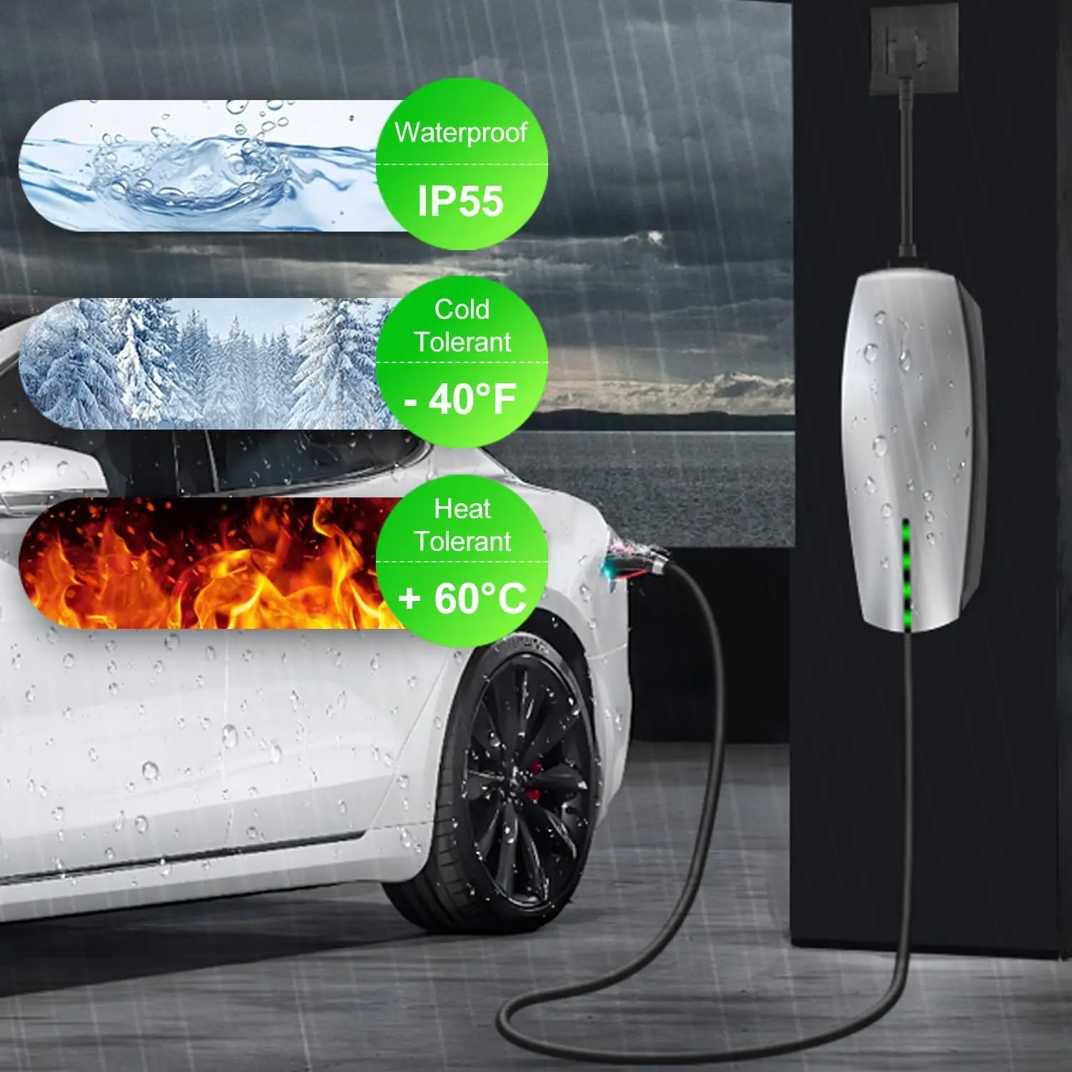 مسار محول TSL بمقبس الاتحاد الأوروبي 16 أمبير لـ Tesla Gen 2 UMC بطول كابل 30 سم متوافق مع Tesla 3/S/X/Y #4