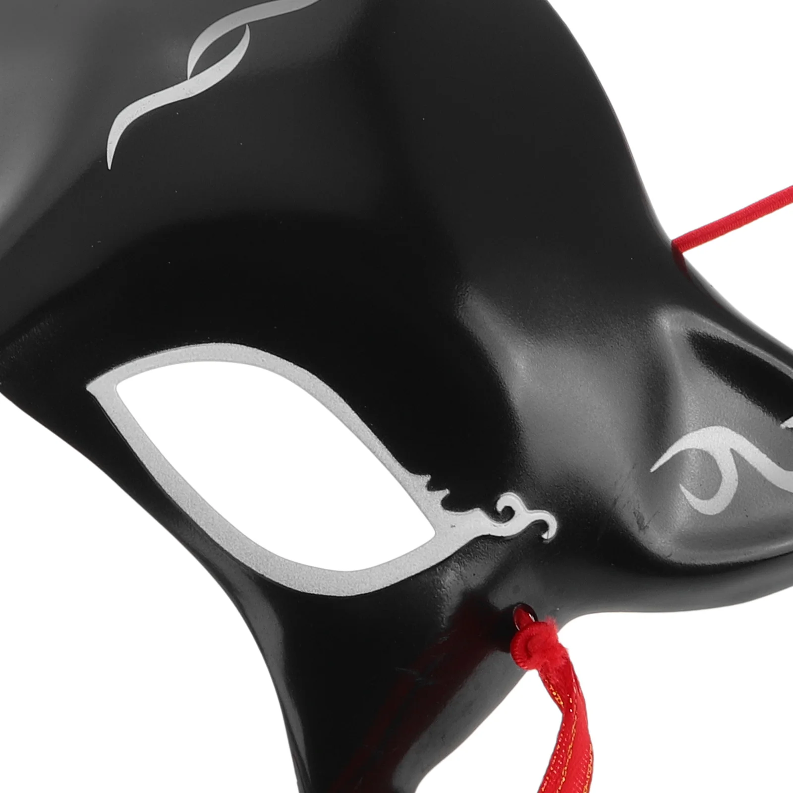 Topeng Rubah Jepang Natal Setengah Wajah Kostum Pesta Cosplay Topeng Halloween Lembut Nyaman Dapat Disesuaikan