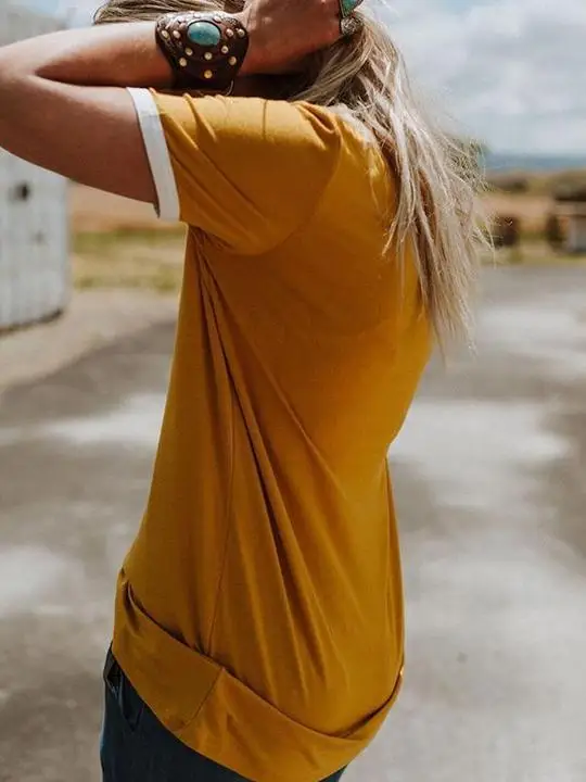 New summer fashion women's sports cotton color retro beach BRING ON THE SUNSHINE letters skin t-shirt shirt