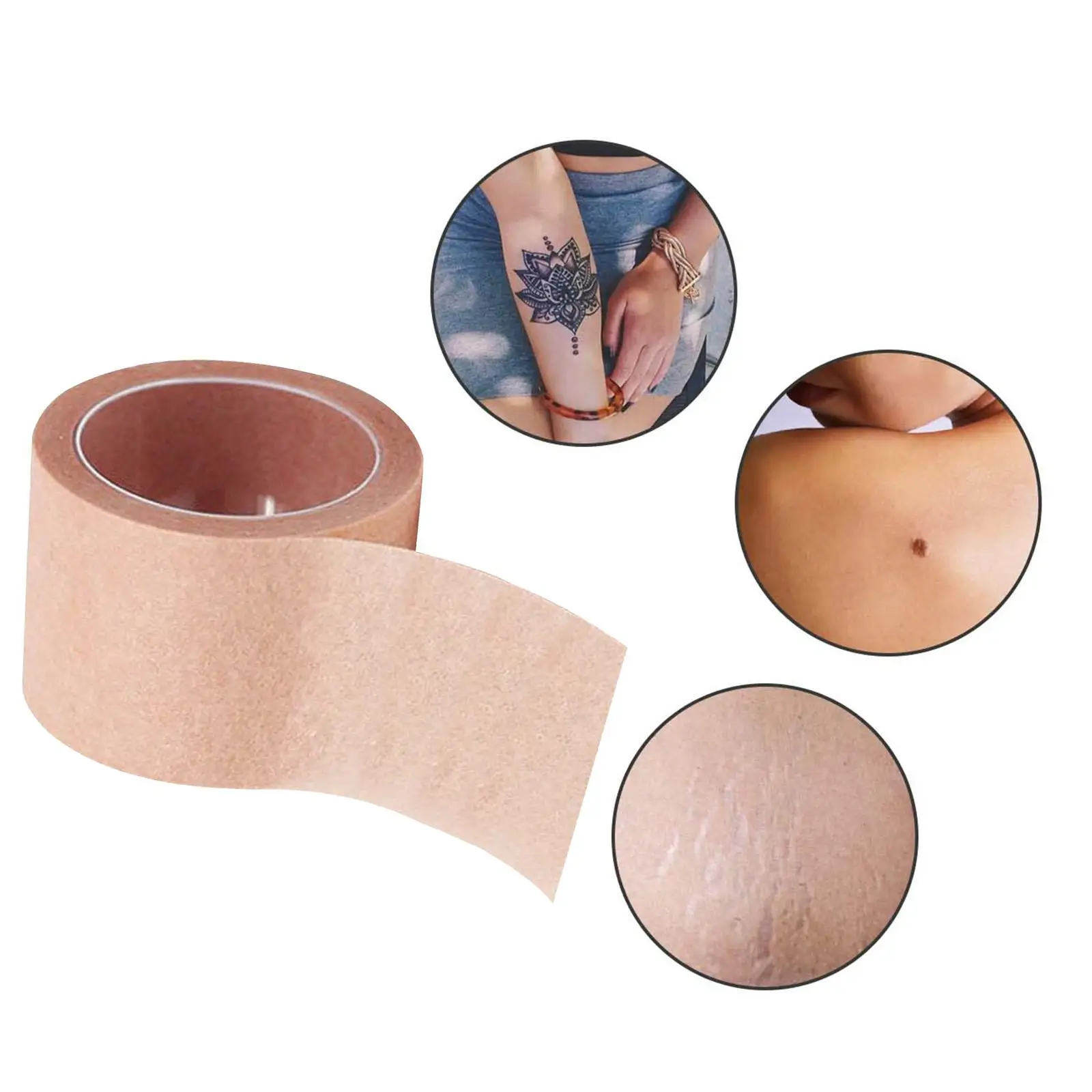 Flaw Cover Tape Waterproof Patch 5M Length Concealer Tape Breathable Flaw Conceal Sticker