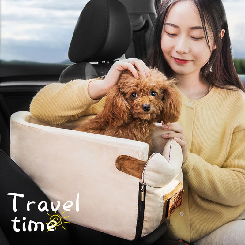 

Portable Cat Dog Bed For Car Travel Central Control Car Safety Pet Seat Transport Dog Carrier Protector For Small Dog Chihuahua