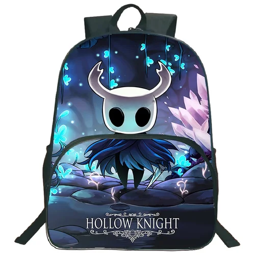 Mochila escolar ligera, mochila de caballero hueco, estampado de juego de dibujos animados, mochila escolar para niños, mochila de gran capacidad, mochila de viaje para niños y niñas