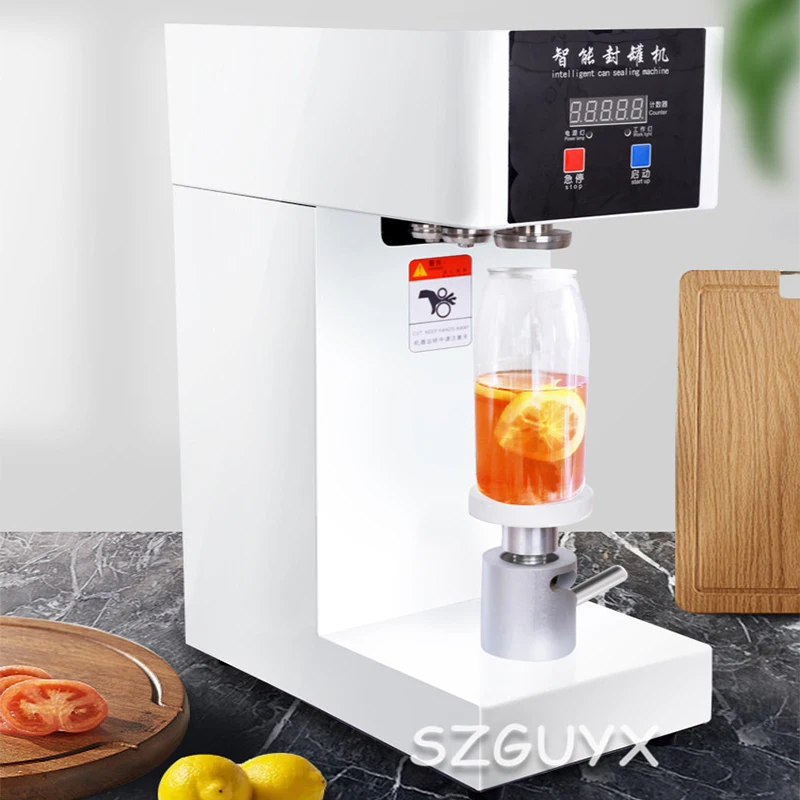 Automatic milk tea shop beverage sealing machine  can seamer machine  aluminum beer can sealing machine cola sealing machine