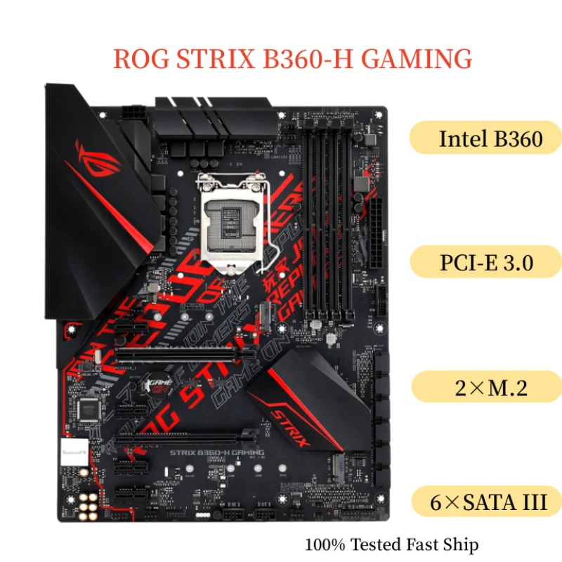 

For ASUS ROG STRIX B360-H GAMING Motherboard 64GB LGA 1151 DDR4 ATX Mainboard 100% Tested Fast Ship