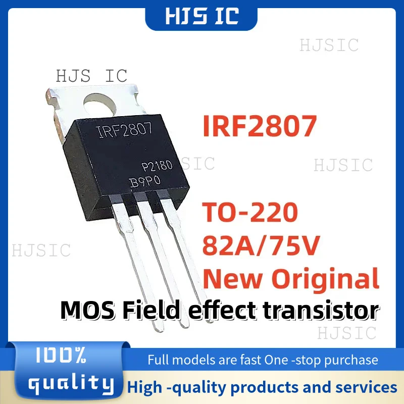 10-20PCS 100% New Original IRF2807PBF IRF2807 TO-220 82A 75V MOS Field effect transistor Best Quality In Stock