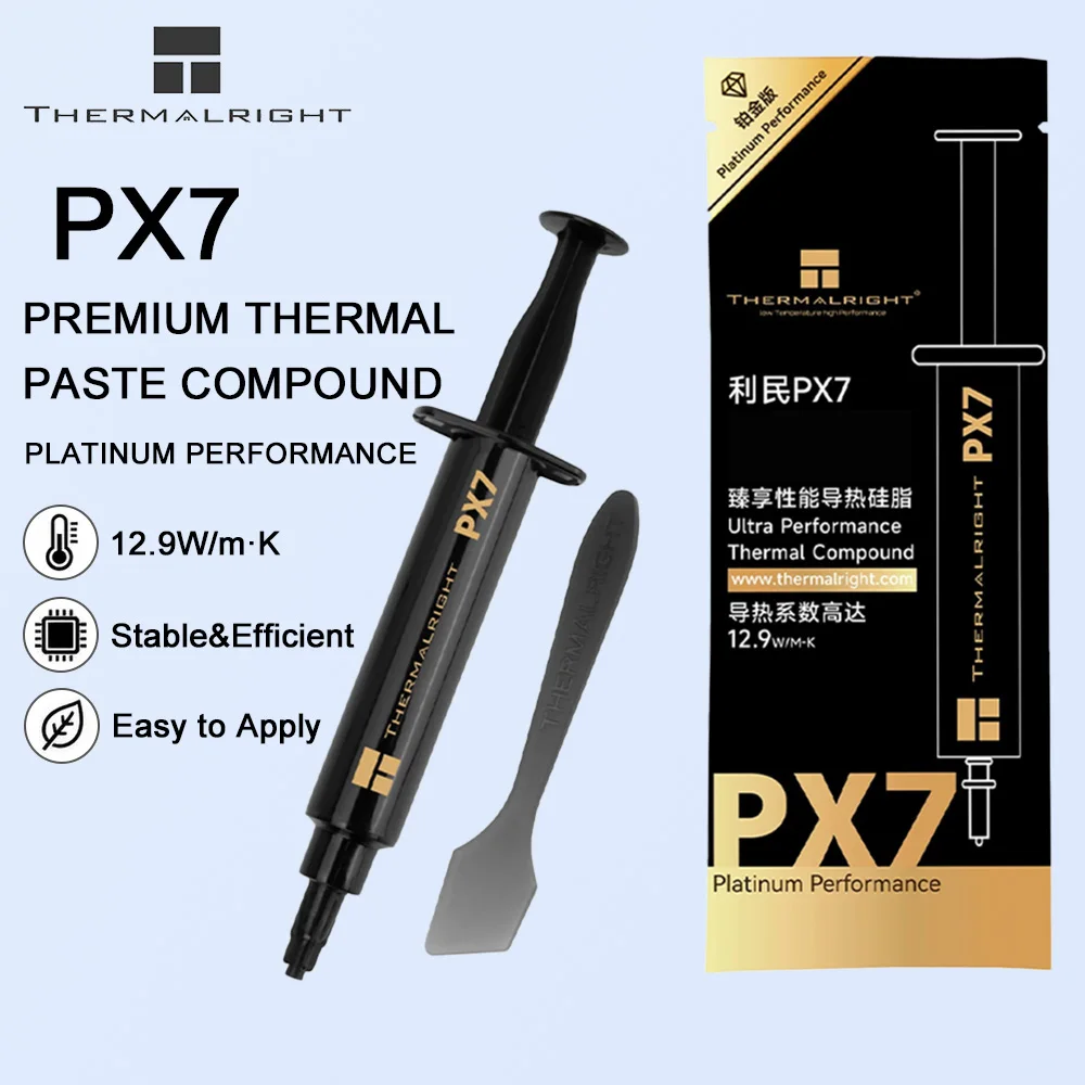 Thermalright PX7 PX9 Thermal Paste Grease Paste 12.9 W/m-k 2.5/4.5/6.5/8.5g CPU GPU Heatsink Cooling Thermal Grease with Spatula