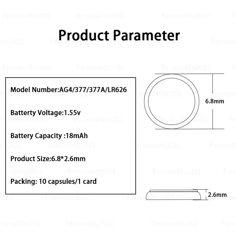 10-100 sztuk baterii AG4 377 SR626SW LR626 377A 376 177 LR66 SR626 bateria alkaliczna guzikowa 1.55V do zegarka elektroniczny budzik