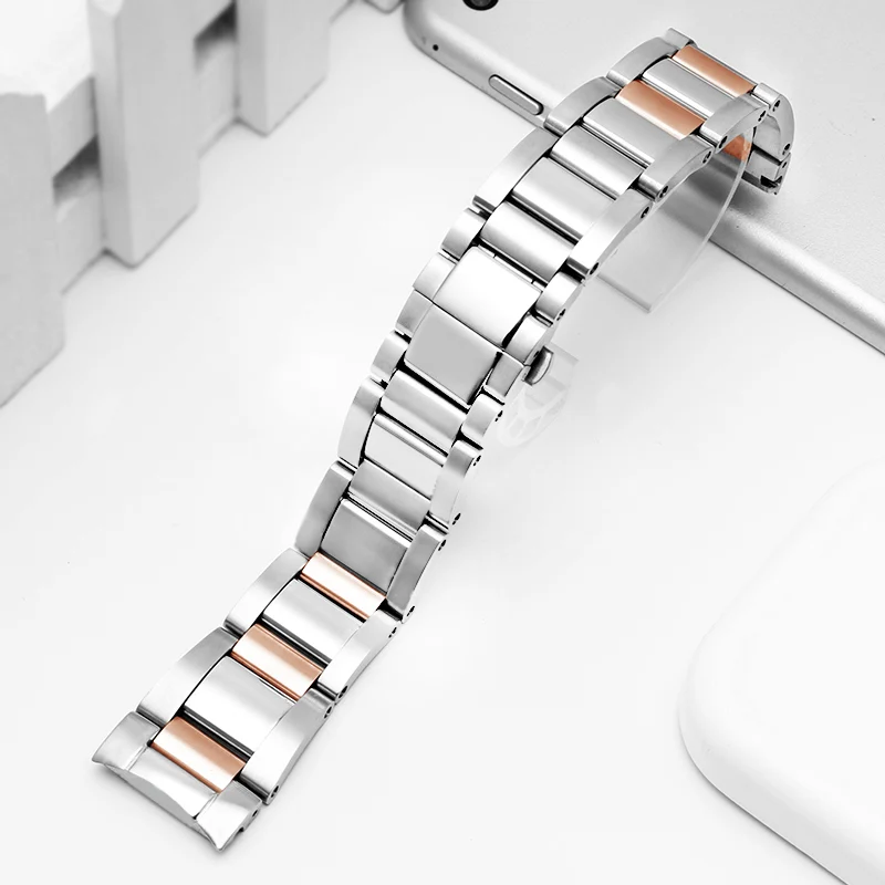 For Cartier Calibre W7100037/W7100041/7100015 Metalc Watch Bracelets High Quality Stainless Steel 23mm Watchband men Watch Strap