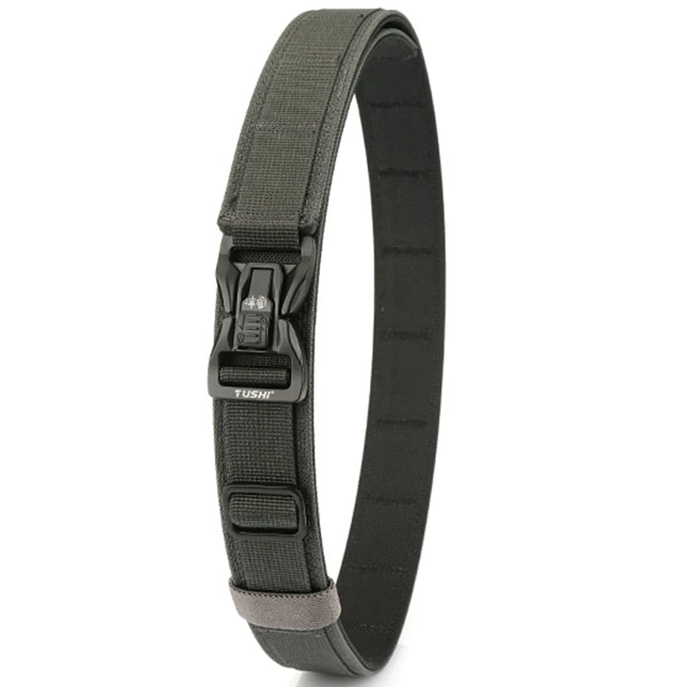 TUSHI Neuer Militärgürtel für Männer, stabiler Nylon-Metall-Automatikschnalle, Polizei-Gürtel, taktischer Outdoor-Gürtel, IPSC-Zubehör – Detail 16