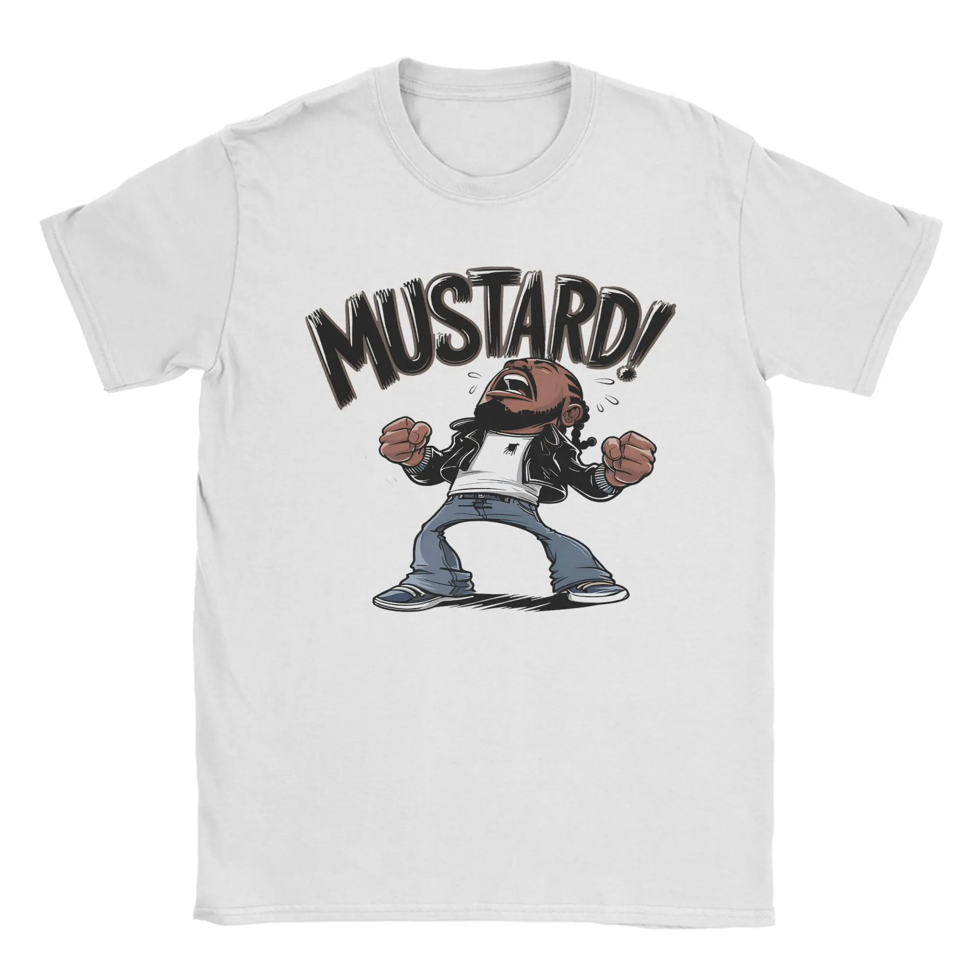 Kendrick Lamar Mustard T-Shirt Beach Album 100 Cotton T-Shirts For Men Trendy Cool Printed Tshirt Short Sleeve Vintage Tees