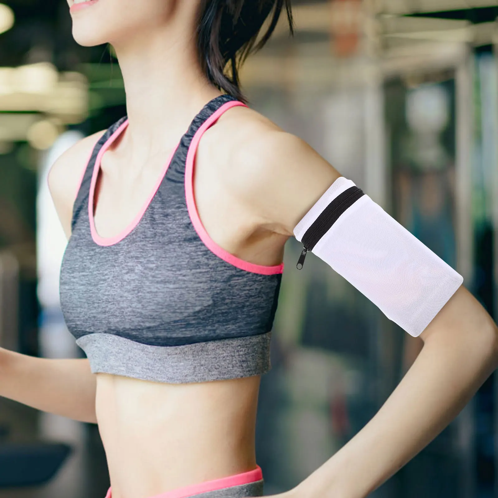 

Спортивная эластичная дышащая сумка-чехол для телефона на руку для бега, легкая и удобная