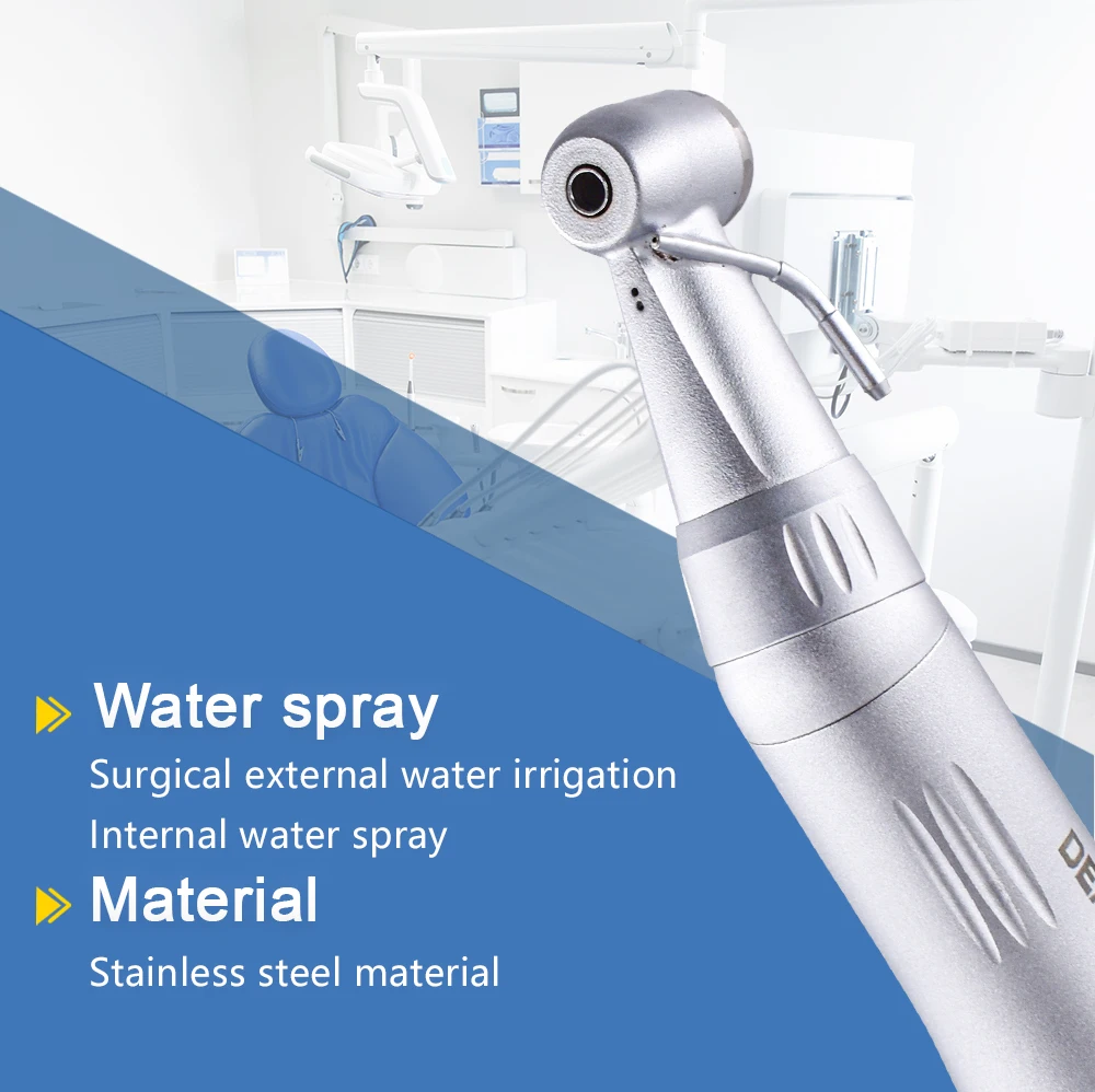 DEASIN Dental Externes Handstück mit Wasserleitung, Push-Button-Winkelstück mit niedriger Drehzahl für E-Type-Motor, Zahnarztinstrument – Detail 4