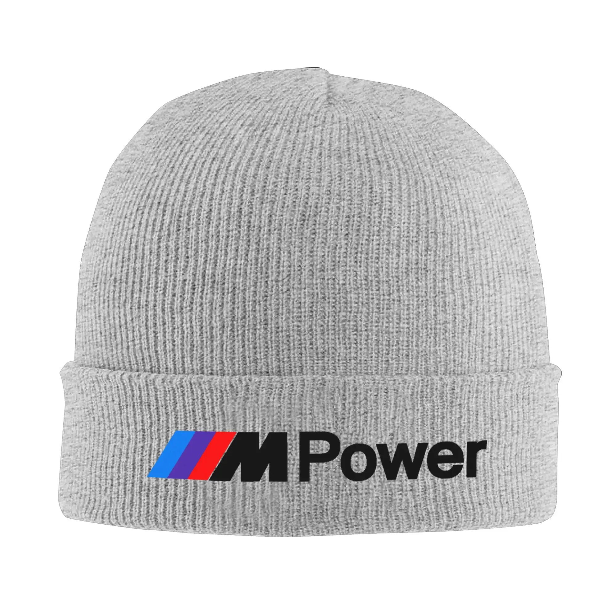 Custom M Powers Motor Sport Car Skullies Beanies Caps Hip Hop Winter Warm Men Women Knitting Hats Unisex Adult  Bonnet Hat