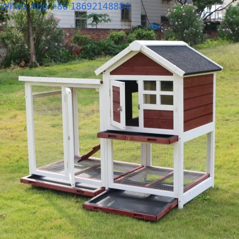 

Outdoor Solid Wood Waterproof Sunproof Poultry Cage for Pigeons, Cats, Rabbits, Chickens, and Ducks