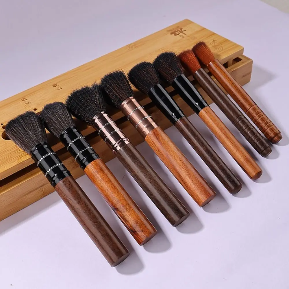 Solid Wood Coffee Grinder Cleaning Brush Retro Vintage Espresso Machine Cleaner Natural Bristles Coffee Machine Accessories