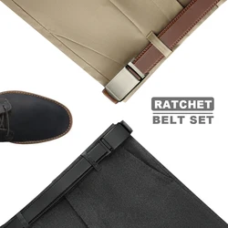 Mens Leather Luxury Belt Metal Automatic Alloy Buckle Fashion Ratchet Belts for Men Cowhide High Quality Belt