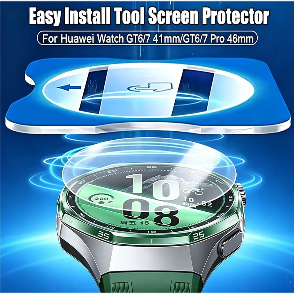 For Huawei Watch GT7 41mm GT7 Pro GT6 Pro 46mm Easy Installation Tempered Glass Screen Protector Films for Huawei Watch GT7 46mm