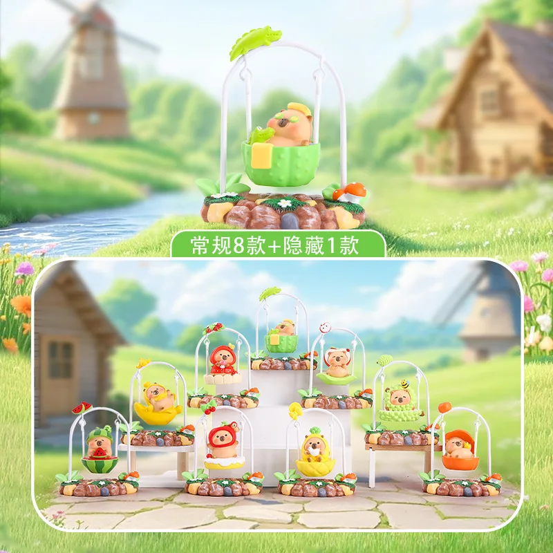 

Hot Selling Cute Wandering In The Clouds Water Dolphin Swing Blind Box Cartoon Doll Desktop Ornament Mysterious Box Surprise Toy