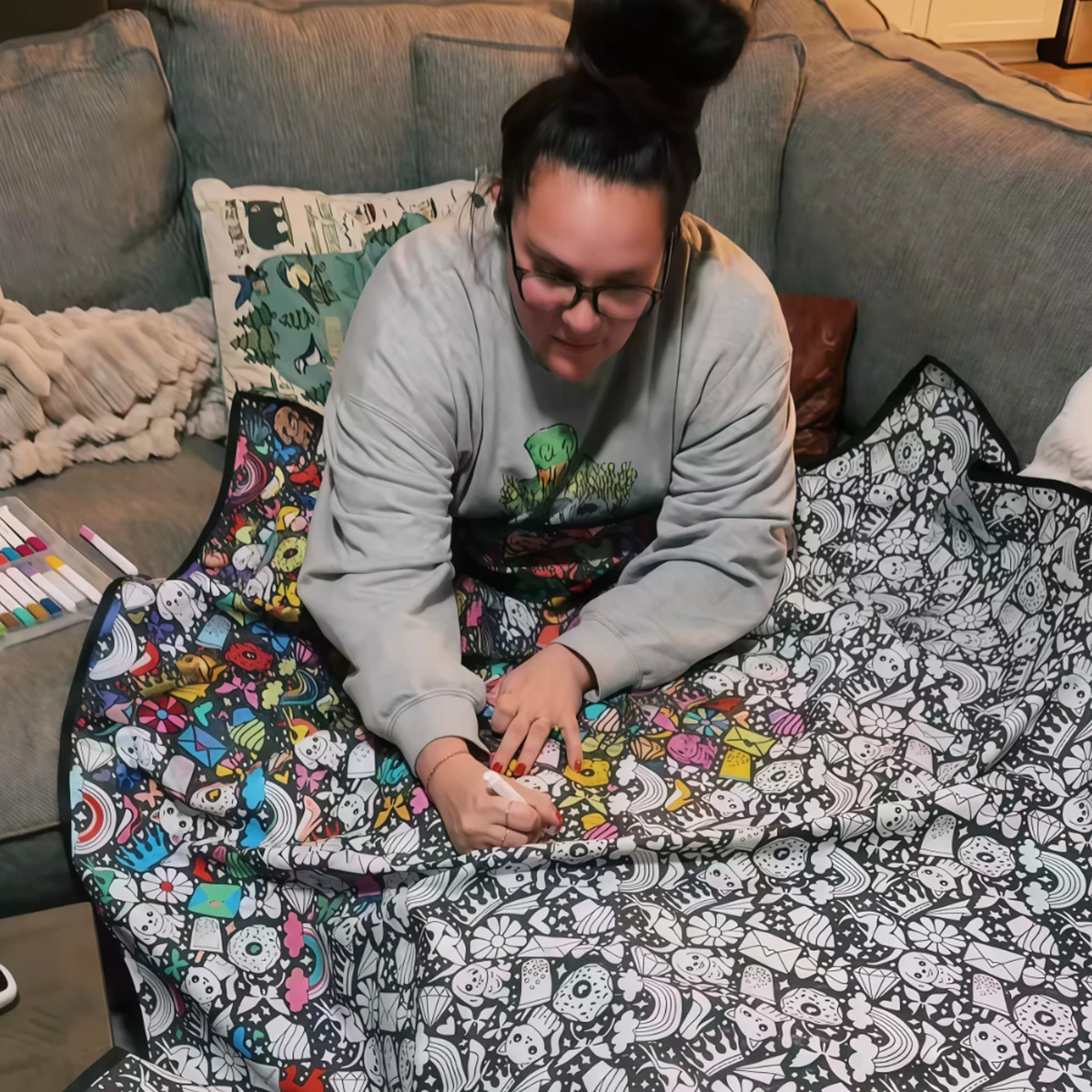 Dark Fantasy DIY Cozy Coloring - огляд і ціна Home Textiles Usa