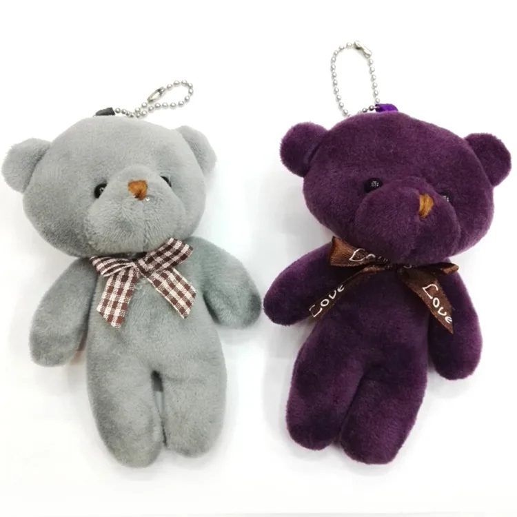 120pcs/lot Wholesale Plush Pendant One-piece 11cm Bear Bow Tie Bag Bear Doll Stuffed,Deposit First to Get Discount, Gifts Pta292