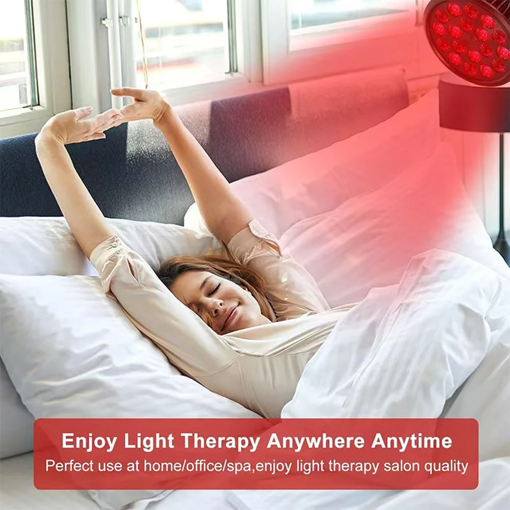 54W Red Light Therapy Lamp - LED Face & Body Beauty&Treatment, Adjustable Stand 10-16.5in, 18 LEDs 660nm & 850nm Combo Lamp - view 3