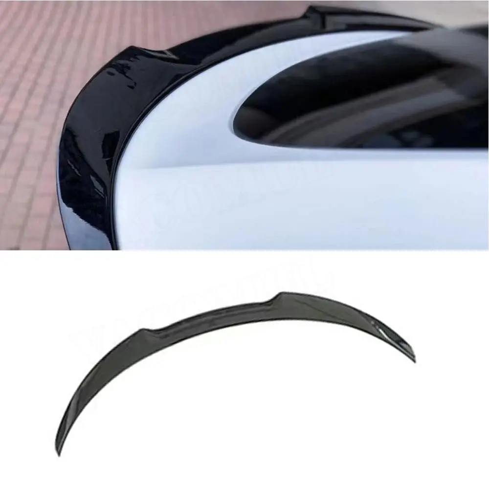 

VACOMUL Carbon Fiber/ABS Duckbill rear lip spoiler for Tesla Model Y 2021+ Rear Trunk Wing Spoiler Add On Car Style