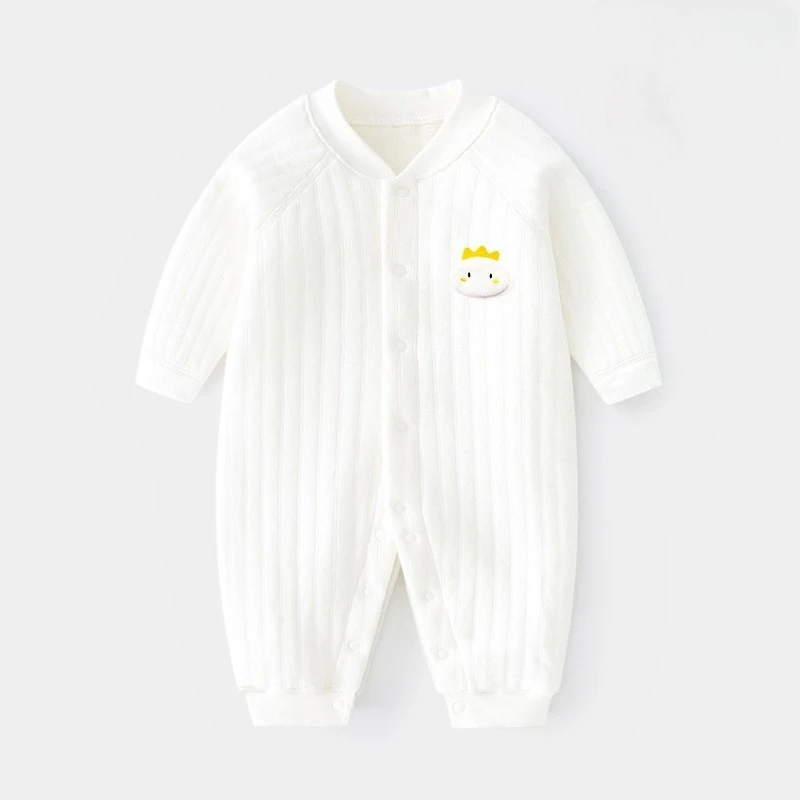 

Комбинезоны для новорожденных девочек и мальчиков, весенне-осенний комбинезон для ползания младенцев, повседневная хлопковая мягкая одежда с длинными рукавами для новорожденных, От 0 до 18 месяцев