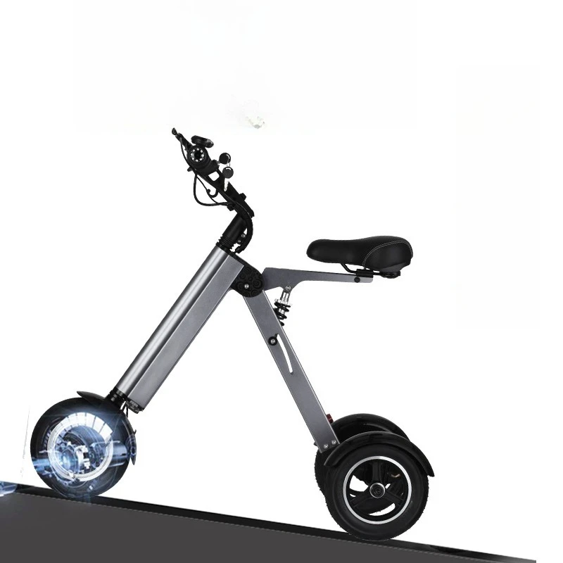 

Легкий портативный складной 3-колесный электрический скутер, бесщеточный двигатель, алюминиевый сплав, литиевая батарея