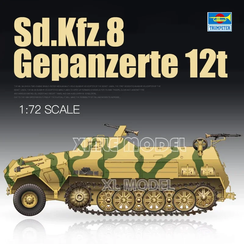 

Trumpeter Plastic Assembled Tank Model Kit 07404 German 12 Ton DB10 Tractor (Armored) 1/72
