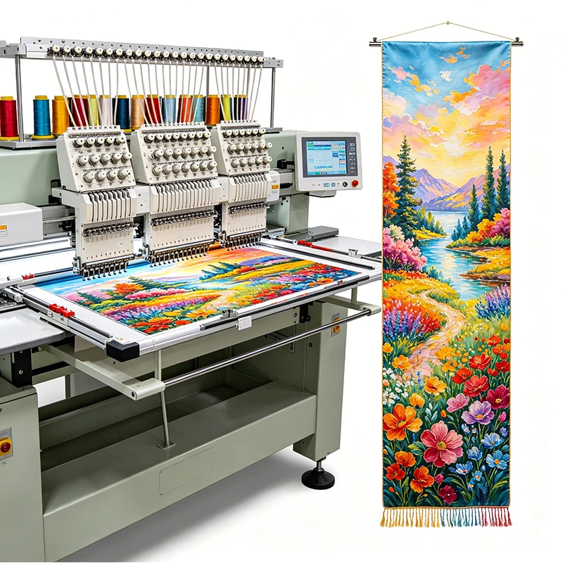 High Precision Automatic Embroidery Machine Multi Needle Industrial System for Clothing Factory Professional Production Use
