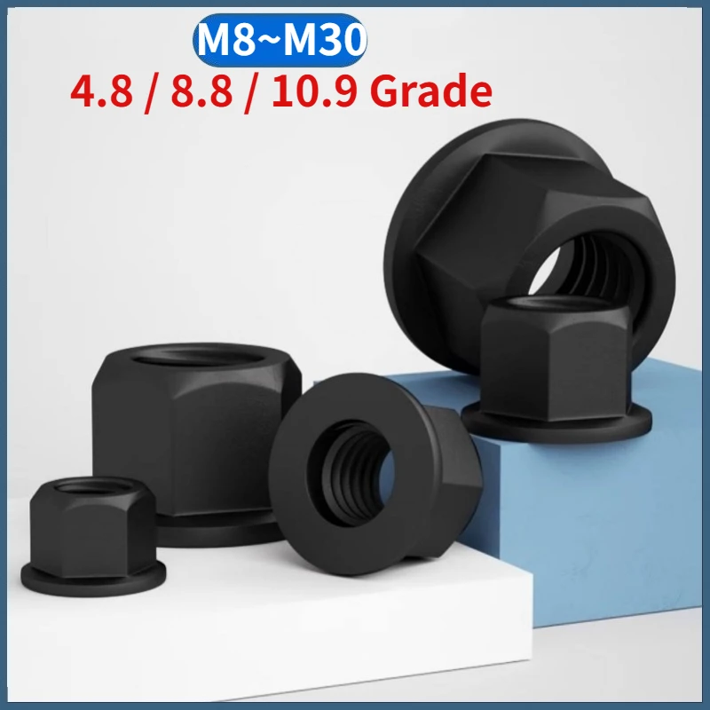 M8 M10 To M30 Grade Flange 4.8 / 8.8 / 10.9 Face Gasket Nut Hexagon Enlarged High Pressure Plate Nut Thickened Nut