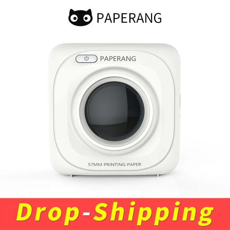 Dropshipping PAPERANG P1 Pocket BT Wireless Thermal Portable Mobile Printer 200dpi for Photo Picture Receipt Memo Note Label