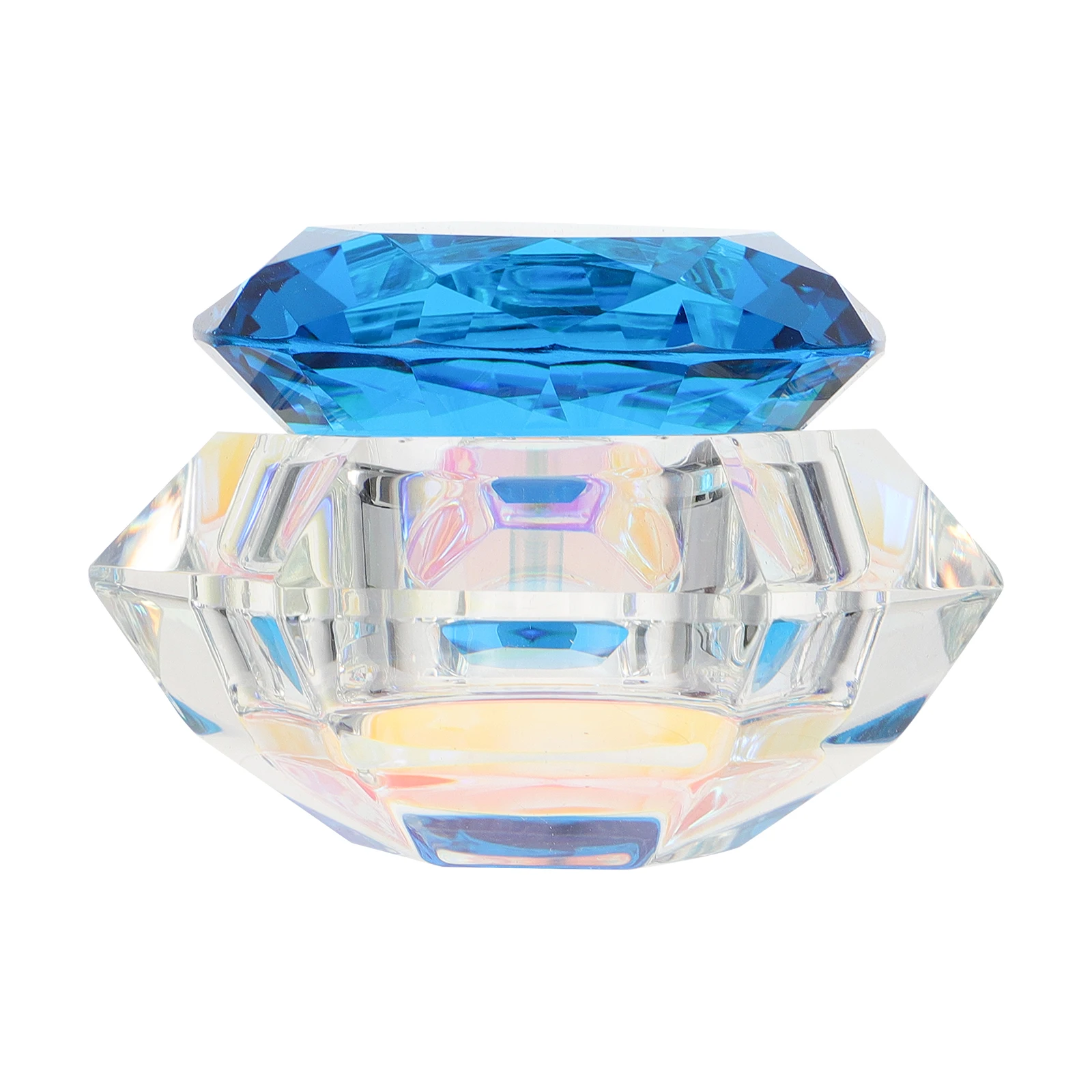 

Nail Art Crystal Cup Lid Acrylic Liquid Powder Glass Manicure Pen Wash Container Mini Nail Glass Cup Professional Home Use