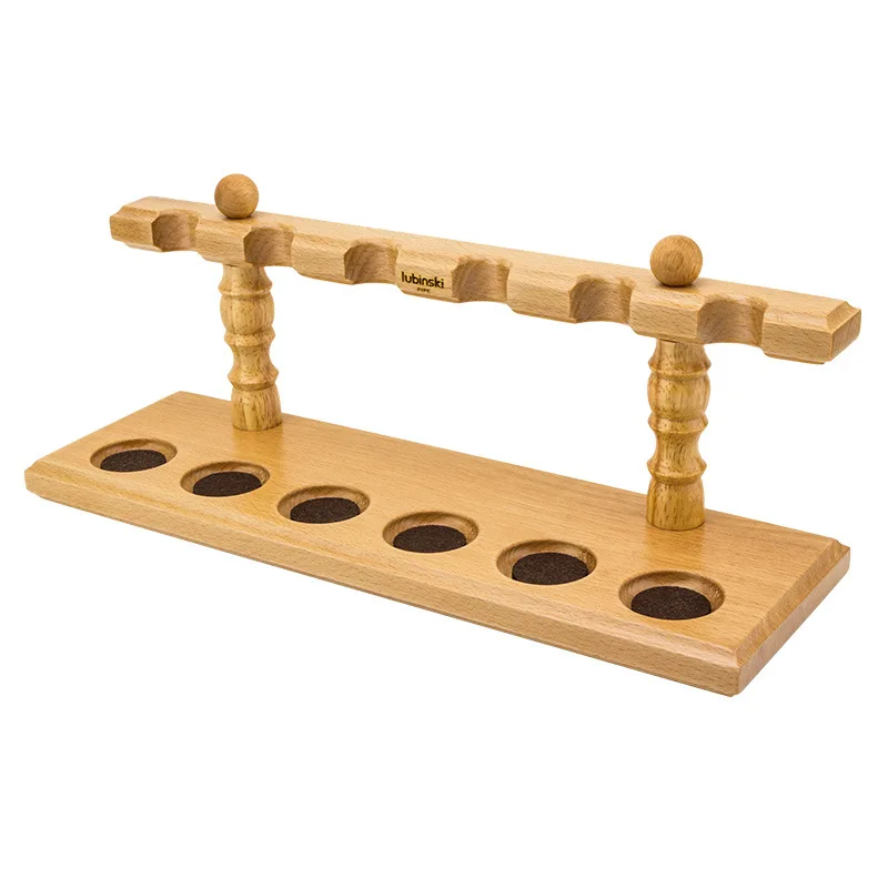 

Solid Wood Tobacco Pipe Display Stand For 6 Pipes Tobacco Smoking Handmade From Ornament