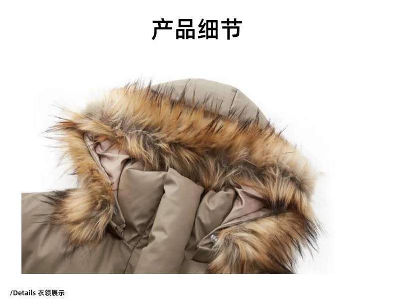 Men's Fashion Winter Warm Puffy Parkas With Removable Fur Collar Cotton Padded Thick Thermal Puffer Overcoat Jacket Outerwear