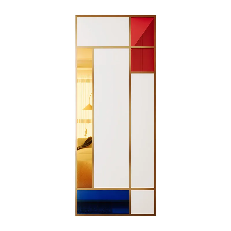 Nordic stainless steel screen entrance door living room partition wall acrylic