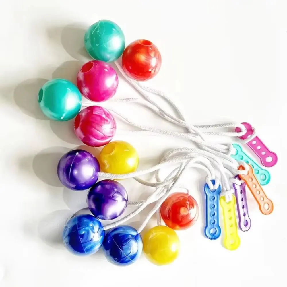 

6Pcs Funny Collision Ball Novelty Without Light Fidget Clack Balls Random Color Pressure Reducing Balls Children's Park Balls