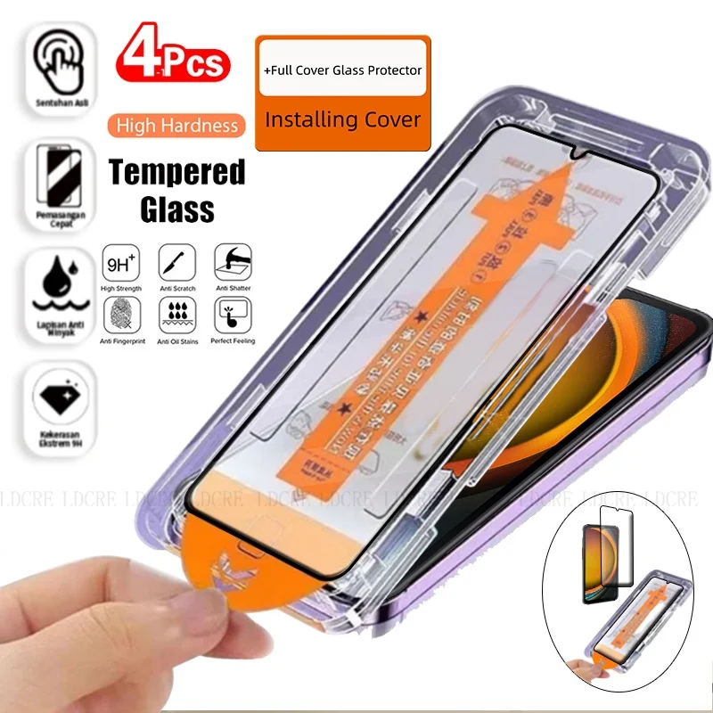 4/3/2/1Pcs For Samsung XCover 7 Glass Samsung Galaxy XCover 7 Tempered Glass Dust Free 9H Full Screen Protector Samsung XCover 7