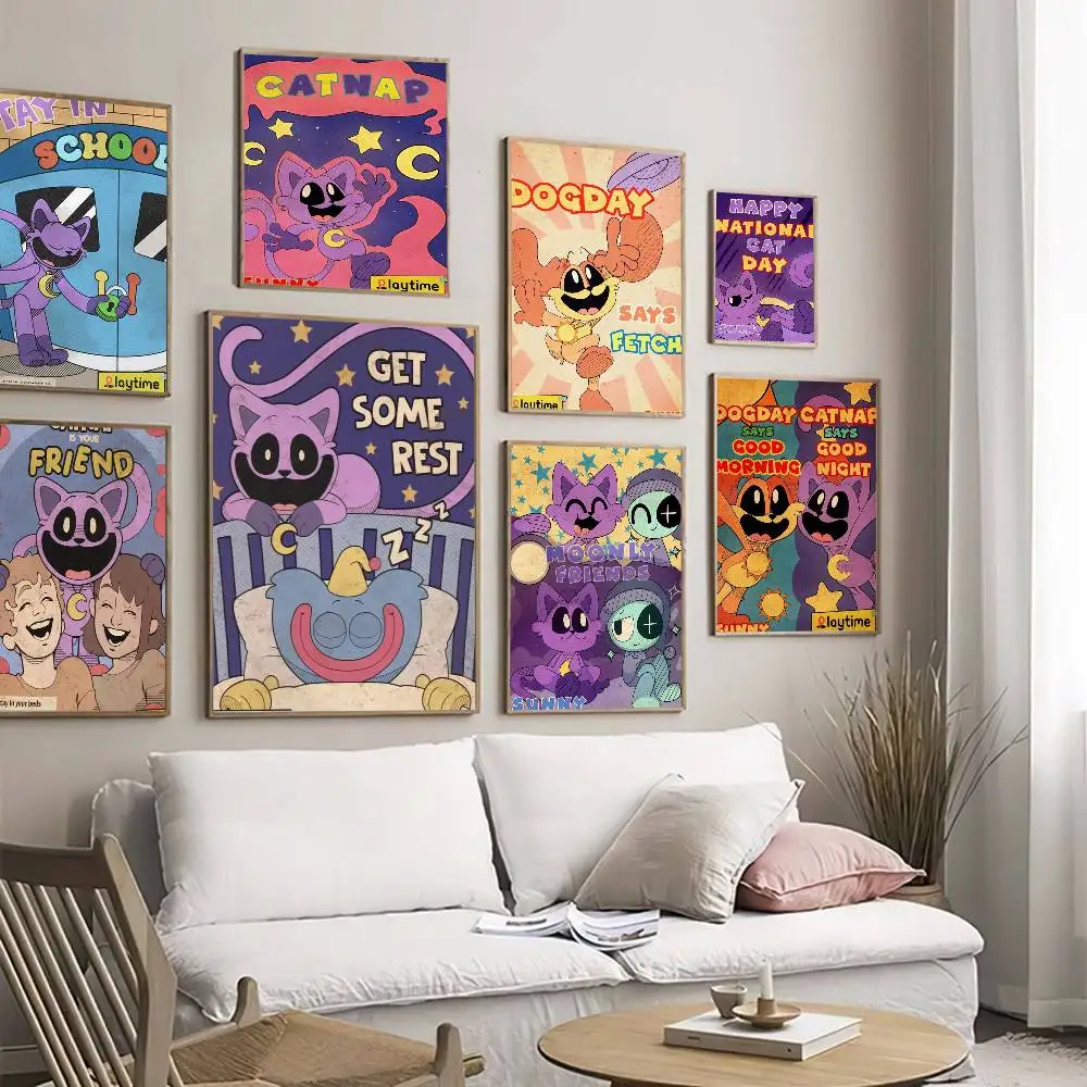 Critters Anime C-CATNAP FUN DOGDAY DIY Klebeposter Vintage Room Bar Cafe Dekor Heimdekoration