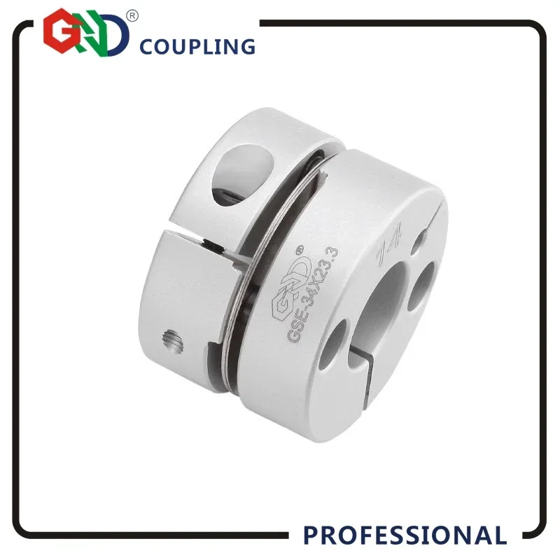 2024 New Coupling GND Aluminum Alloy CNC 5mm 8mm 12mm Single Diaphragm Clamp For Hollow Encoder Shaft Coupling Stepper Motor Con