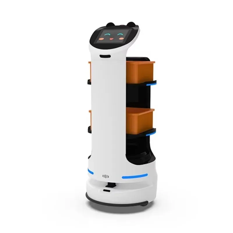 Food Delivery Efficiency Automatic Navigation Fooding Delivery Robot Catering Industry Improve