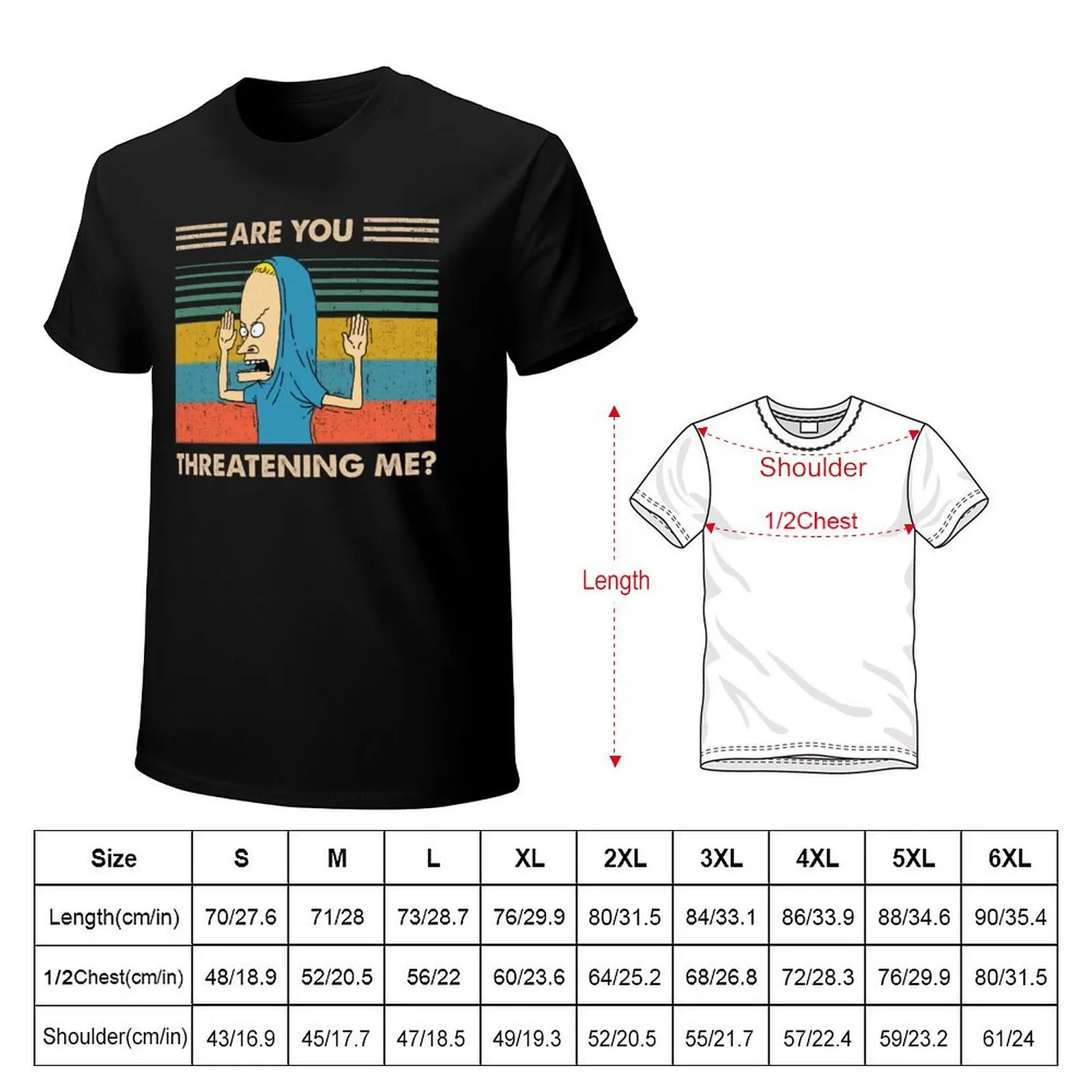Are You Threatening Me? T-Shirt Basic Tee Shirt for Everyday Outfit