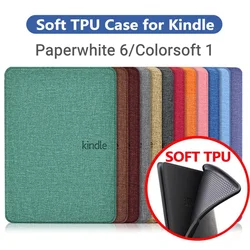 Soft TPU Case For Kindle Paperwhite 2024 12th Generation and Colorsoft 7 Inch Model No. SA569P SA568B Pouch Cover Funda