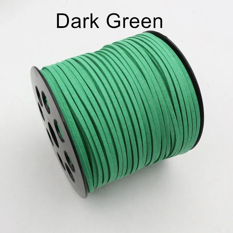 10m/lot 2.5mm Flat Faux Suede Braided Cord Korean Velvet Leather Thread String Rope For DIY Necklace Jewelry Making Supplies
