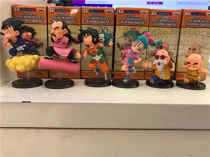 Dragon Ball WCF 30th Anniversary Running and Flying Chapter 6 Champa Vados Goku Kuririn Box and Egg Figure Model Toys