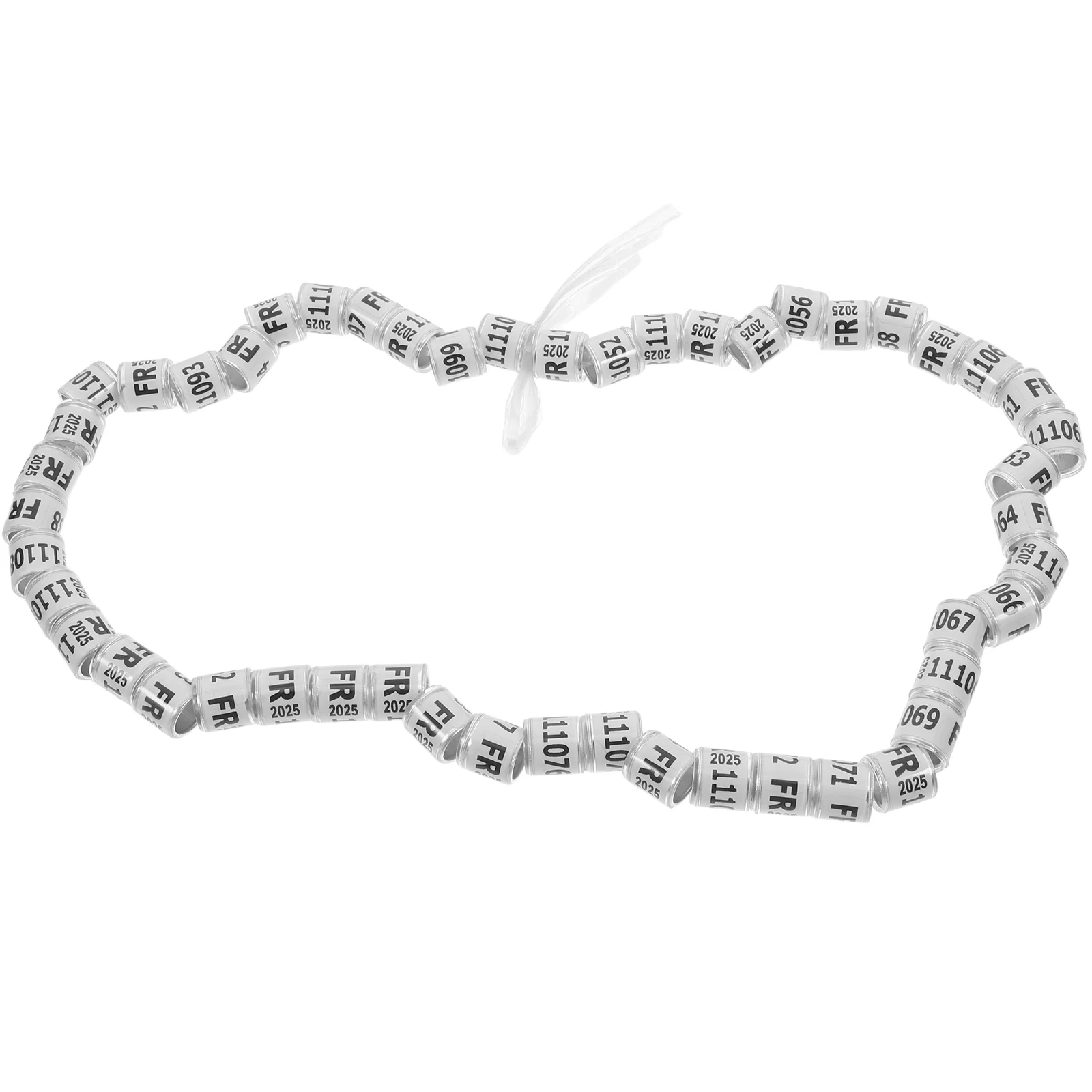 

50 pcs Pigeon Leg Bands Aluminum Bird Foot Rings for Identifying Racing Pigeons Chickens Adjustable Tags Accessories