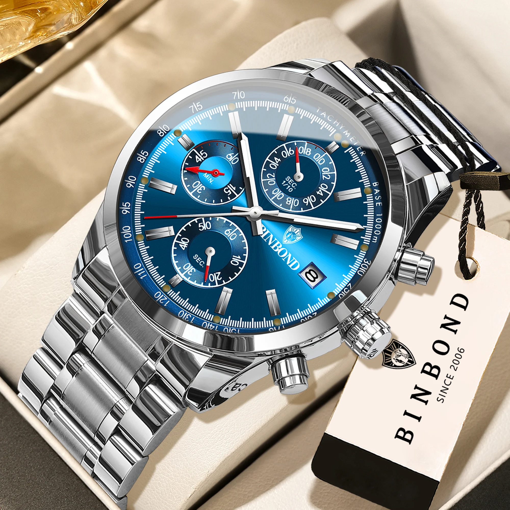 Men's BINBOND Original Quartz Wristwatch