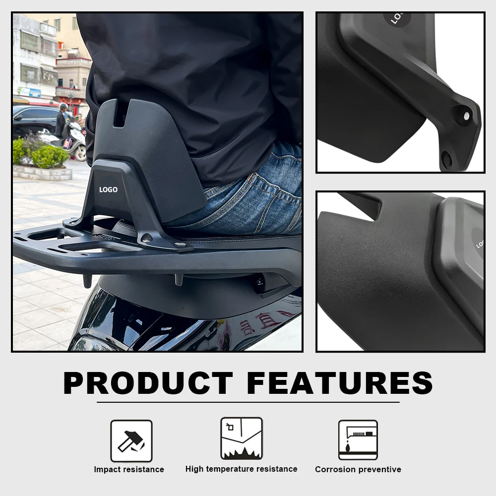 NEW CONTINENT FOR HONDA NS125LA Motorcycle Rear Seat Backrest Passenger Seat Cushion accessories Rack Luggage safety all years