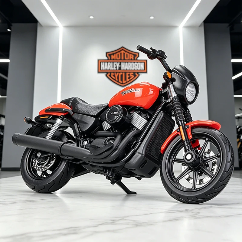 Maisto 1/18 Harley Davidson Street 750 2015 Legierung Motorradmodell Sammlerstück Stoßdämpfer Offroad-Motorradmodell